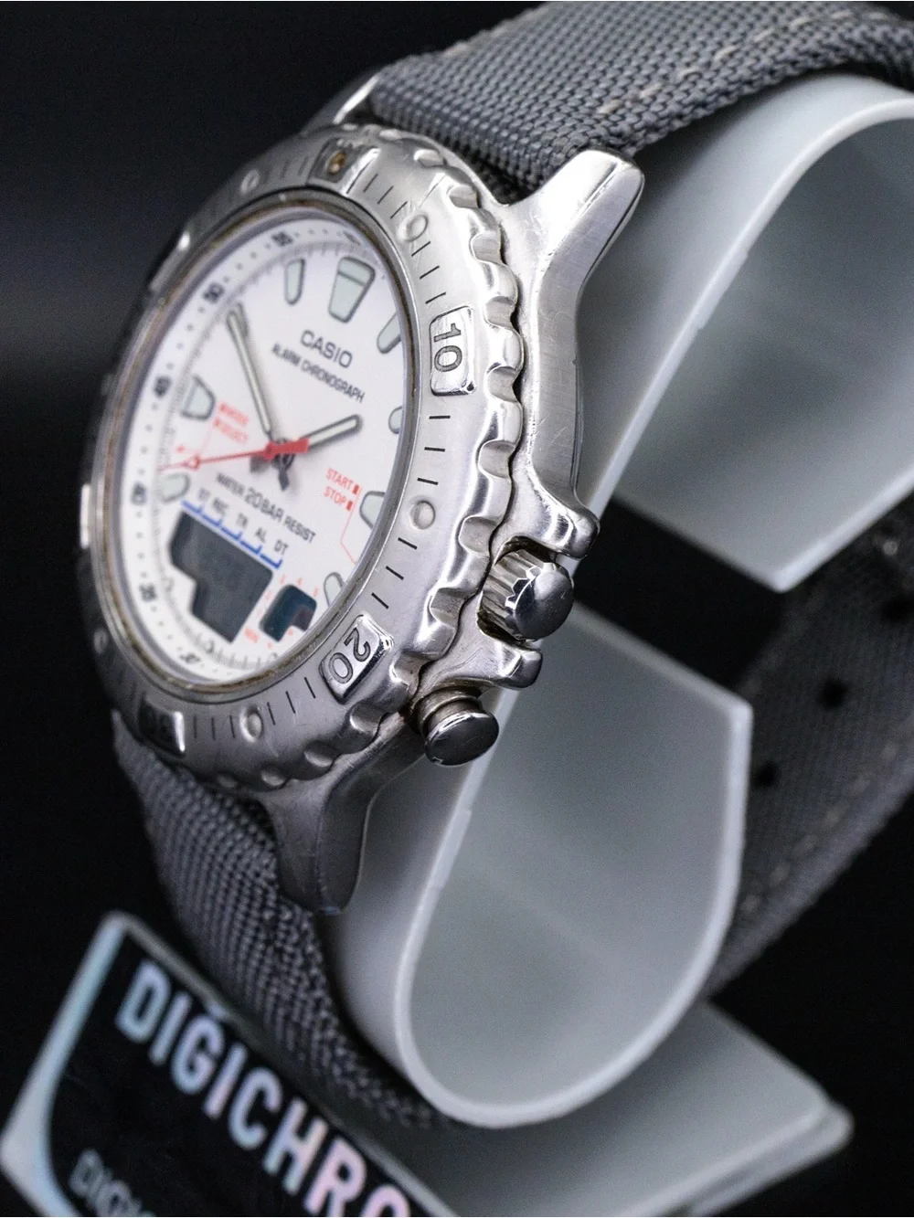 Casio Rare AD-724 Vintage Marlin Analog Digital 40mm JDM Import Chronograph